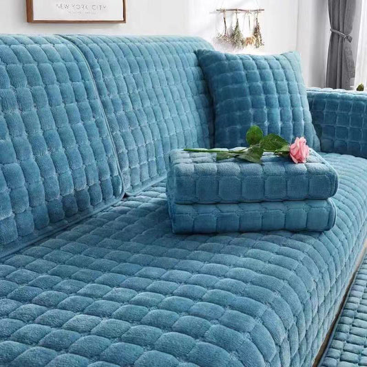 Winter Non-Slip Thick Plush Sofa Cover🛋️