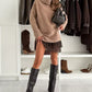 Women's Turtleneck Sweater Mini Dress Set