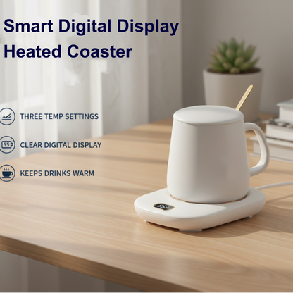 🎁Smart Digital Display Heated Coaster