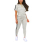 Women’s Short-Sleeve Top Leggings 2-Piece set