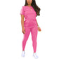 Women’s Short-Sleeve Top Leggings 2-Piece set
