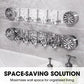 Multipurpose Stylish Wall-Mounted Hooks Organizer