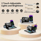 7-in-1 MagSafe Fast Wireless Charging Stand, Dual Mobile Phone Charging Station, Touch Night Light, Bluetooth, Digital Display, 33W Adapter. For iPhone 16/15/14/13/12 Pro Max, Apple Watch, Earbuds and Android.