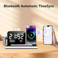 7-in-1 MagSafe Fast Wireless Charging Stand, Dual Mobile Phone Charging Station, Touch Night Light, Bluetooth, Digital Display, 33W Adapter. For iPhone 16/15/14/13/12 Pro Max, Apple Watch, Earbuds and Android.
