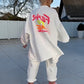 Oversized Asymmetrical Hem Loungewear Set