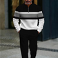 Men's Graphic Print Pullover & Pants Set