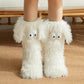 💗LAST DAY SALE 50% OFF⚡50K+ SOLD💕Women's Plush Slippers Socks Floor Socks Winter Home Indoor Thickened Fleece-Lined Anti-Slip Adult Women's Plush Snow Socks Shoe Covers