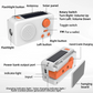 Emergency Hand Crank Solar Radio with Flashlight & Power Bank