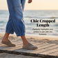 🥳2026 HOT SALE🥳💞50K+ SOLD!💕🌸 50% OFF! Women’s High-Rise Cropped Jeans – Elastic waist, relaxed through hip & thigh. Modern cropped length shows off footwear. A versatile denim staple. 👖✅