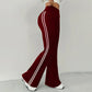 🎁New arrival 50% OFF💥 High-Waist Side Stripe Flared Pants