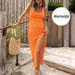 💃Tank Dress with Side Slits and Drawstring Waist