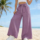 Women's High-Waist Paperbag Wide-Leg Pants