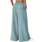 Women's High-Waist Paperbag Wide-Leg Pants