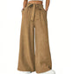 Women's High-Waist Paperbag Wide-Leg Pants