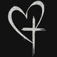 🔥BUY 1 GET 1 FREE🔥 Glitter Heart Cross Car Decal Sticker