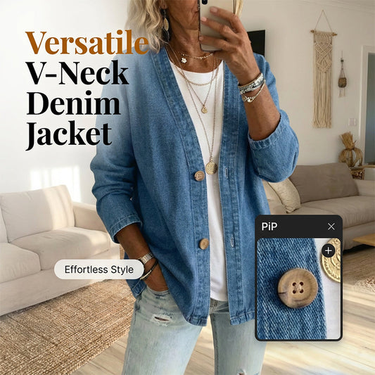 🧥New arrival 40% OFF!🍊Women's Classic Button Front Denim Jacket