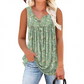 🌸 Women's Printed Button Sleeveless Top – Chic Print, Breathable & Lightweight ✨