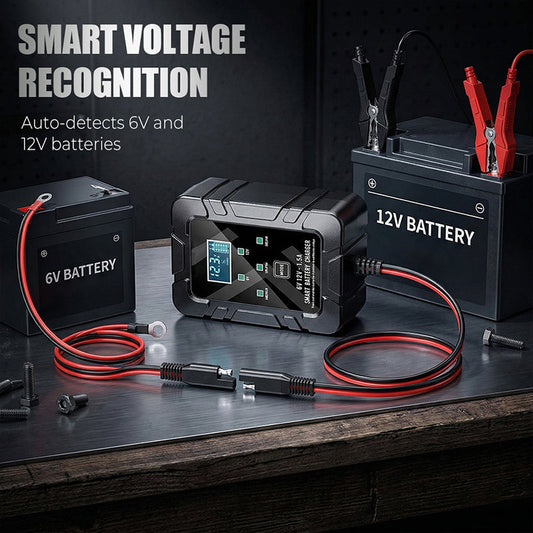 1.5A 6V 12V Automatic Battery Charger