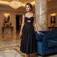 Women's Tie-Shoulder Cutout Maxi Dress
