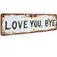 Weather-Resistant Metal Decor Sign