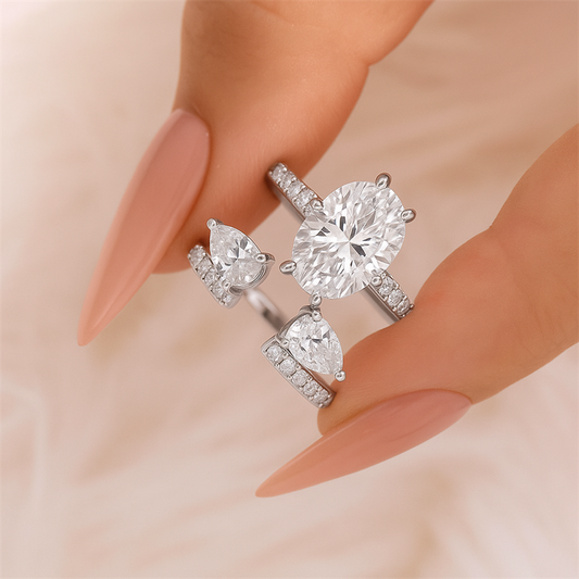 💍✨Sparkly Teardrop Open Ring for Women