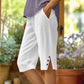 🎁2026 New Arrivals 50% OFF💥Women's Casual Solid Color Pocket Capri Pants