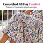 Women's Floral Print Dress with Flutter Sleeve