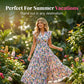 Women's Floral Print Dress with Flutter Sleeve