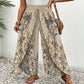 👖LAST DAY SALE 50% OFF🔥Women's Printed Wide-Leg Drawstring Trousers