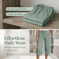 📢📢50% off new arrivals - Women's Solid-Color Pleated Cotton - Linen Cropped Pants