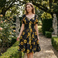 ⏰LIMITED TIME 50% OFF!🔥Women's Print Puff Sleeve Dress