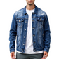 ⏳ LAST 7 DAYS AT £29.99! Men’s Casual Vintage-Wash Distressed Denim Jacket