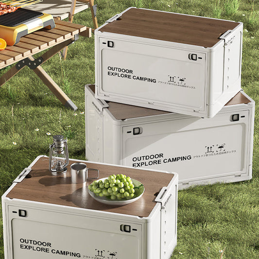 🔥Limited-time 49%off-📦Collapsible Camping Storage Box with Wooden Lid
