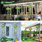 🌿50% OFF!🪴Solar Hanging Grass Light – Realistic Foliage, Warm White, IP65 ✨