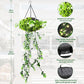 🌿50% OFF!🪴Solar Hanging Grass Light – Realistic Foliage, Warm White, IP65 ✨