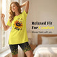 🌈✨ FLASH SALE 56% OFF! 👚 Women’s Printed Tunic Top & Shorts Set – Relaxed Fit, Side Slit Design & Bold All-Over Prints 🩳