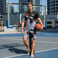 🎁2026 New Arrivals 50% OFF💥Men's Abstract Print T-Shirt and Shorts Set