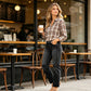 👖 50% OFF! ✨ Women's Ripped Straight-Leg Jeans – High-Waist, Distressed, Stretchy 🆒