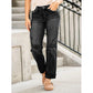 👖 50% OFF! ✨ Women's Ripped Straight-Leg Jeans – High-Waist, Distressed, Stretchy 🆒