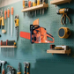 Heavy-Duty Chainsaw Wall Mount 🪓 – Solid Iron, Rust-Proof Powder Coating, Universal Cradle for Gas & Electric Saws, Quick Install