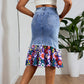 Women's High Waist Denim Mermaid Skirt