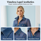 👕Women's Mesh Patchwork Denim Top– Elegant Tailored Waist Chic Top✨