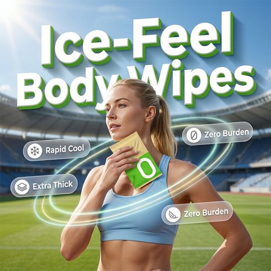 🧊🧻 Instant cooling body wipes – sweat-free, refreshing, large & residue-free!