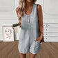 🎁New Arrivals 52% OFF💥Women's Sleeveless Button-Front Romper