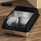 Stainless Steel Open-Top Cat Litter Box