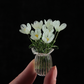 🌷 Glass flower vase set – vibrant, compact, maintenance-free forever!