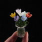 🌷 Glass flower vase set – vibrant, compact, maintenance-free forever!
