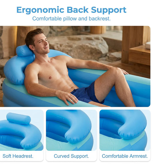 Three-Layer Insulated Inflatable Bathtub