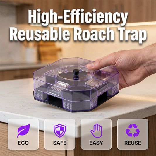🥳2026 HOT SALE🥳💞50K+ SOLD!♻️ Reusable Roach Trap – Physical capture, no toxic sprays. One‑way doors, easy to check & clean. Safe for homes with kids & pets! 🏠✨