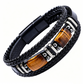 🪨 LIMITED-TIME 50% OFF! 🧵 Braided PU Leather Bracelet for Men & Women – Tiger Eye Stone, Unisex, Layered Design ✨
